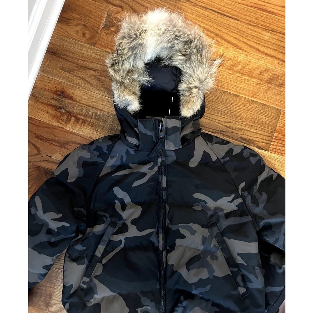 NWOT Canada Goose Black Black Label Camo Down Savona Jacket - L